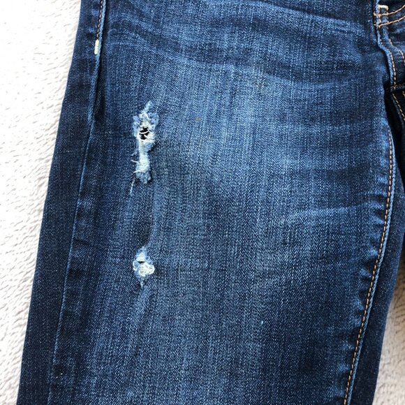 American Eagle Womens Jeans Size 4 Skinny Ankle Distressed Classic Casual Blue - Picture 13 of 15